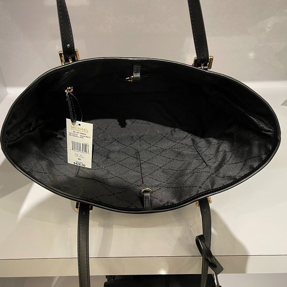 Michael Kors Graphic MK Exotic Logo Tote Blk Multi - Picture 7 of 10